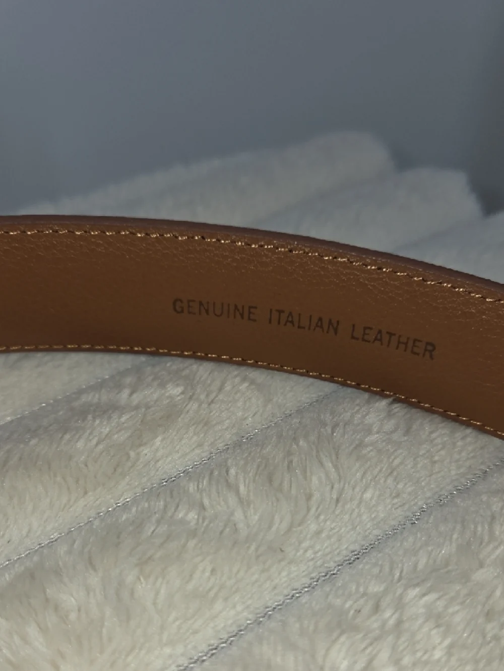 Jos. A. Bank Brown Leather Belt with Silver Buckle